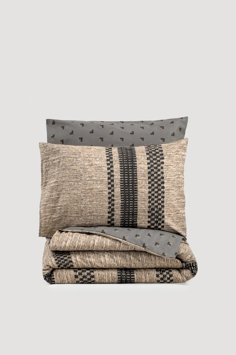 Astryn sengesett 140x200 cm, Brun Svart Grå