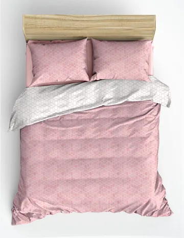 Bexheti sengesett 240x220 cm - Rosa - Tekstiler - Sengetøy - Sengetøysett & dynetrekksett