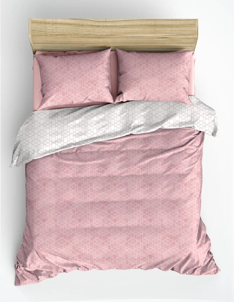 Bexheti sengesett 240x220 cm - Rosa - Tekstiler - Sengetøy - Sengetøysett & dynetrekksett