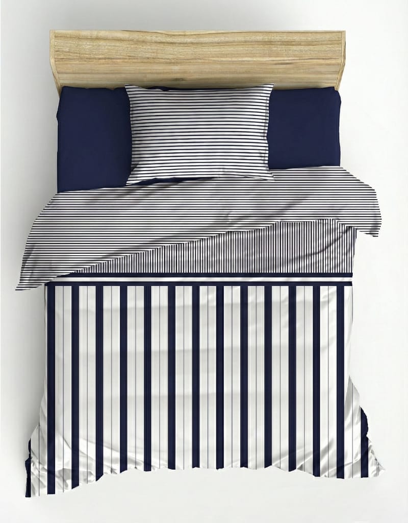 Coonabara sengesett 140x200 cm - Nifty Mørk blå - Tekstiler - Sengetøy - Sengetøysett & dynetrekksett