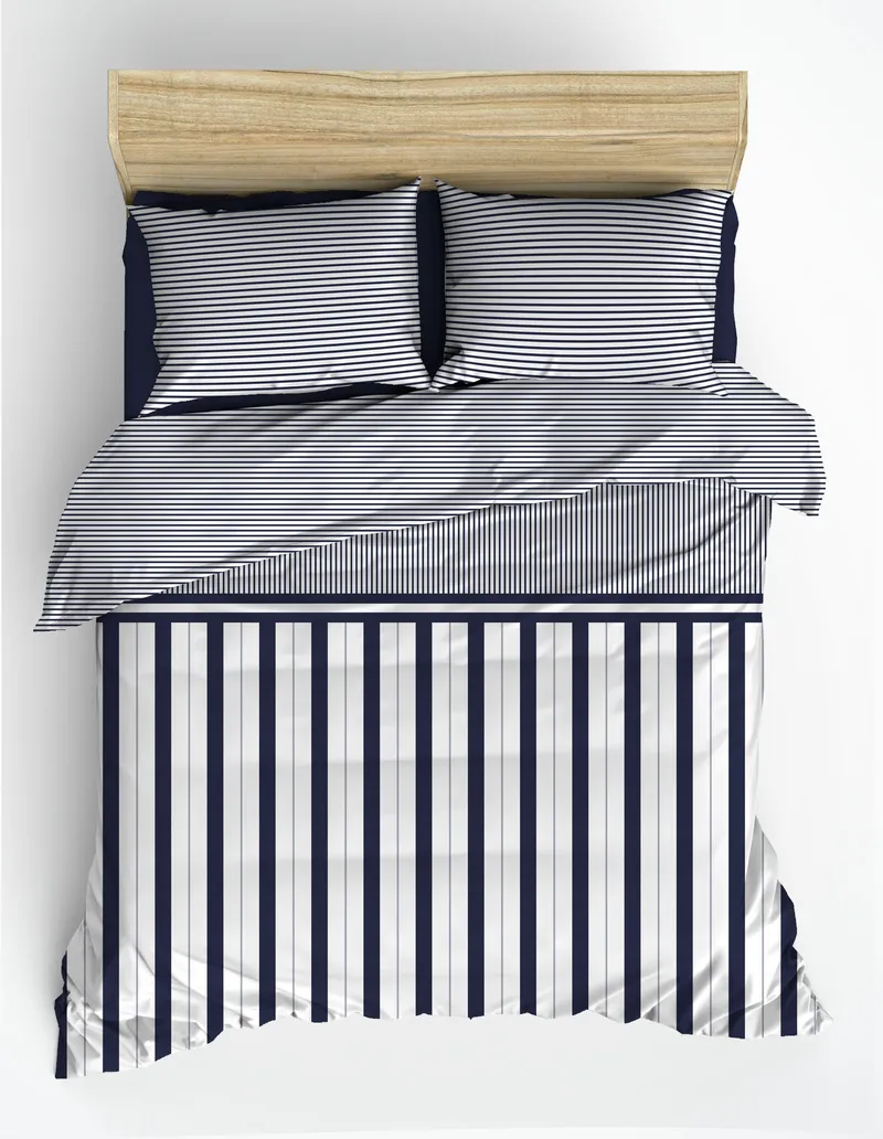 Coonabara sengesett 240x220 cm - Mørk blå - Tekstiler - Sengetøy - Sengetøysett & dynetrekksett