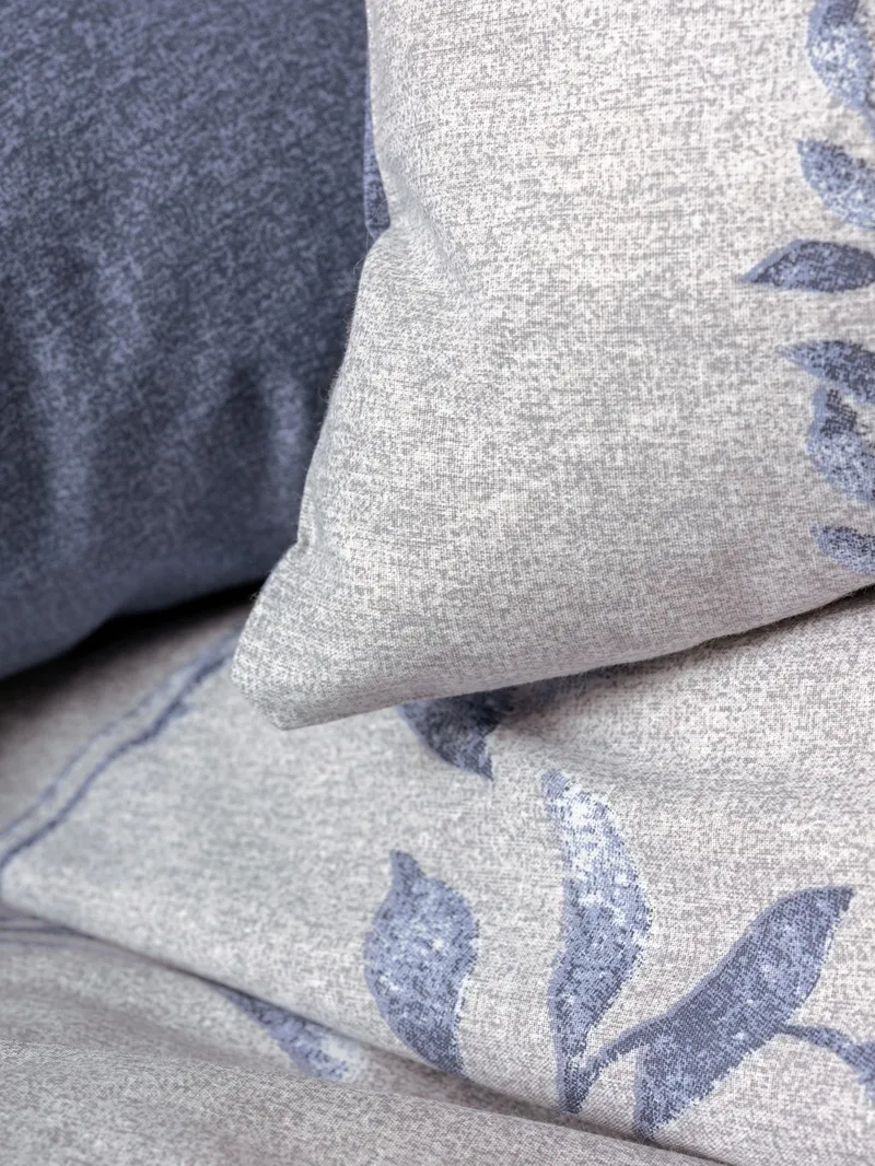 Corvanel sengesett 240x220 cm - Mørk blå Lys grå - Tekstiler - Sengetøy - Sengetøysett & dynetrekksett