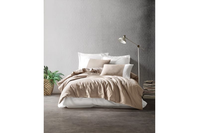 Cotton Box Ranforce Sengesett - Beige - Tekstiler - Sengetøy - Sengetøysett & dynetrekksett