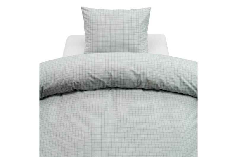 Dynetrekk 2-dels sett Birger Flanell Grønn - Grønn - Tekstiler - Sengetøy - Dyne