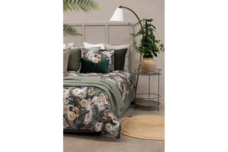 Dynetrekksett Dobbeltseng 3-Dels Abigail Grønn - Borganäs of Sweden - Tekstiler - Sengetøy - Sengetøysett & dynetrekksett