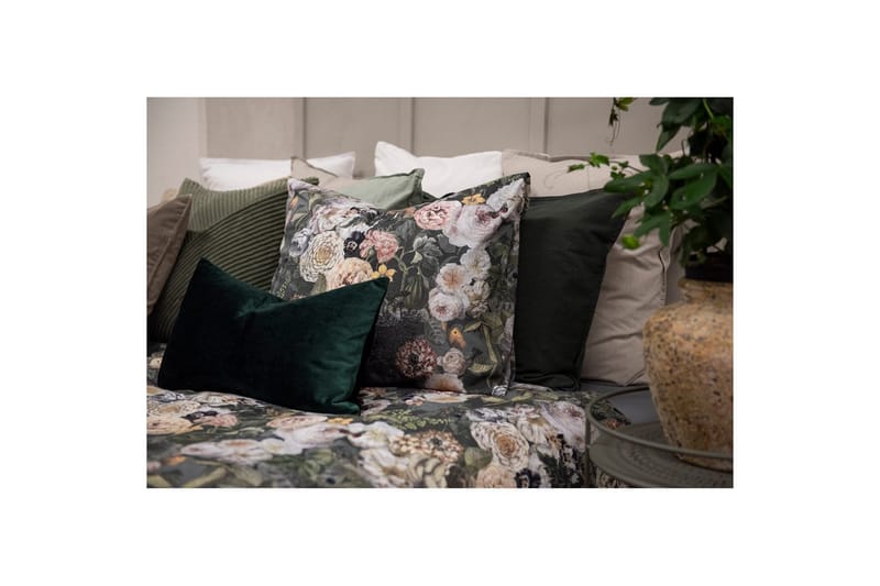 Dynetrekksett Dobbeltseng 3-Dels Abigail Grønn - Borganäs of Sweden - Tekstiler - Sengetøy - Sengetøysett & dynetrekksett