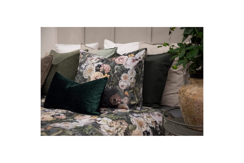 Dynetrekksett Dobbeltseng 3-Dels Abigail Grønn - Borganäs of Sweden - Tekstiler - Sengetøy - Sengetøysett & dynetrekksett