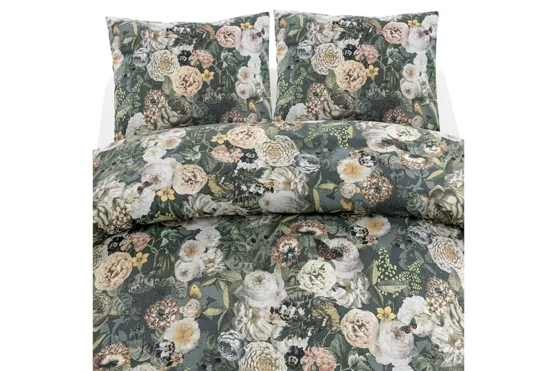 Dynetrekksett Dobbeltseng 3-Dels Abigail Grønn, Borganäs of Sweden