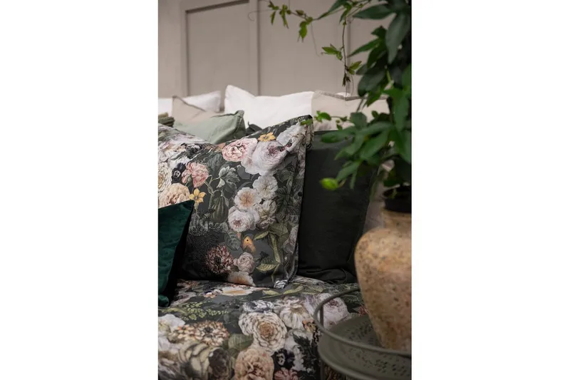 Dynetrekksett Dobbeltseng 3-Dels Abigail Grønn - Borganäs of Sweden - Tekstiler - Sengetøy - Sengetøysett & dynetrekksett