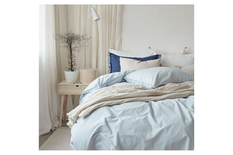 Dynetrekksett Dobbeltseng 3-Dels Humble - Blå - Tekstiler - Sengetøy - Sengetøysett & dynetrekksett