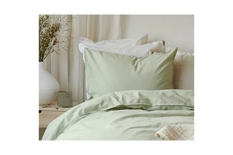 Dynetrekksett Dobbeltseng 3-Dels Humble - Grønn - Tekstiler - Sengetøy - Sengetøysett & dynetrekksett