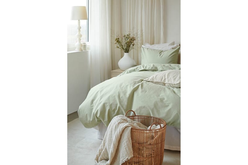 Dynetrekksett Dobbeltseng 3-Dels Humble - Grønn - Tekstiler - Sengetøy - Sengetøysett & dynetrekksett