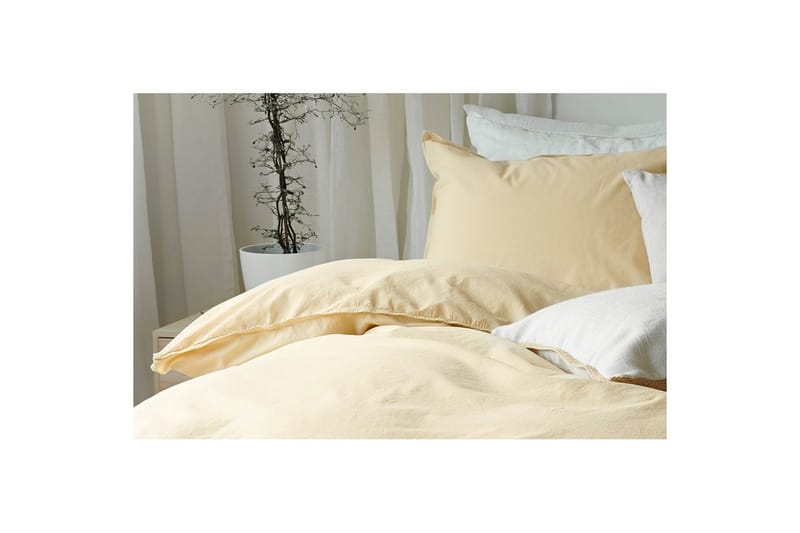 Dynetrekksett Dobbeltseng 3-Dels Humble - Gul - Tekstiler - Sengetøy - Sengetøysett & dynetrekksett