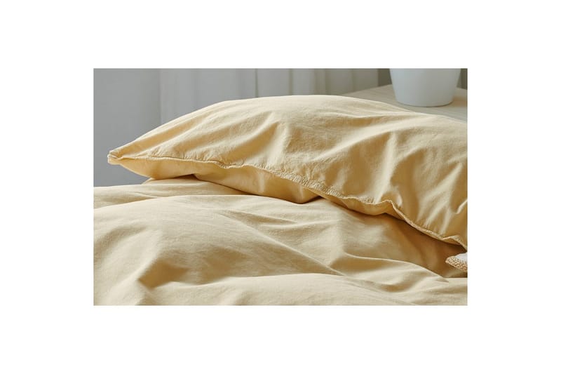 Dynetrekksett Dobbeltseng 3-Dels Humble - Gul - Tekstiler - Sengetøy - Sengetøysett & dynetrekksett