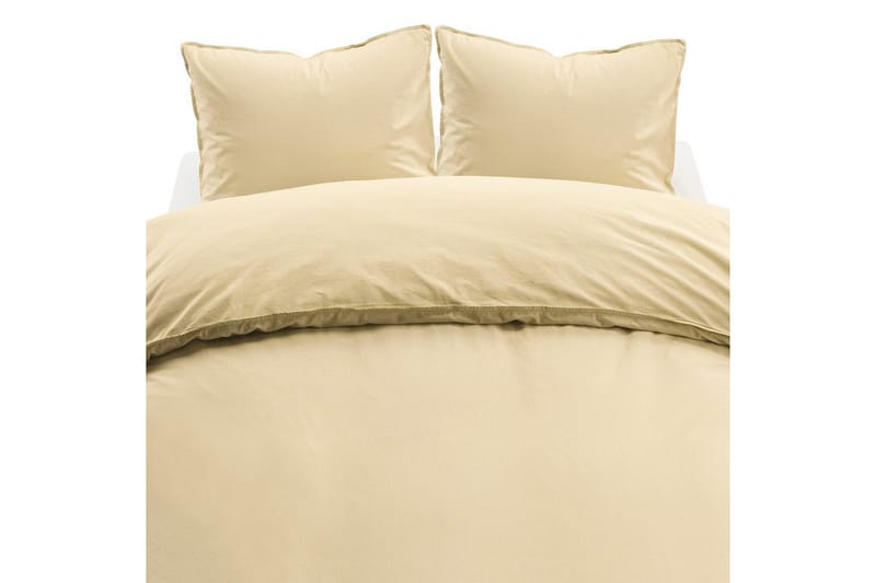 Dynetrekksett Dobbeltseng 3-Dels Humble - Gul - Tekstiler - Sengetøy - Sengetøysett & dynetrekksett