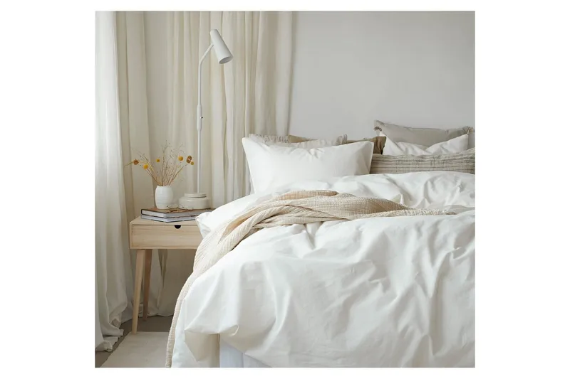 Dynetrekksett Dobbeltseng 3-Dels Humble - Hvit - Tekstiler - Sengetøy - Sengetøysett & dynetrekksett