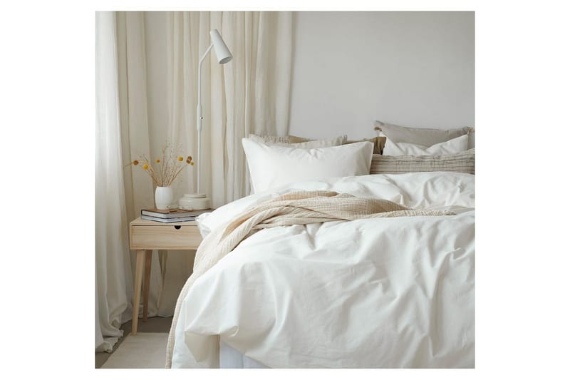 Dynetrekksett Dobbeltseng 3-Dels Humble - Hvit - Tekstiler - Sengetøy - Sengetøysett & dynetrekksett