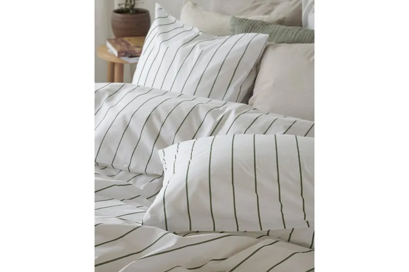 Dynetrekksett Dobbeltseng 3-Dels Saga - Grønn - Tekstiler - Sengetøy - Sengetøysett & dynetrekksett