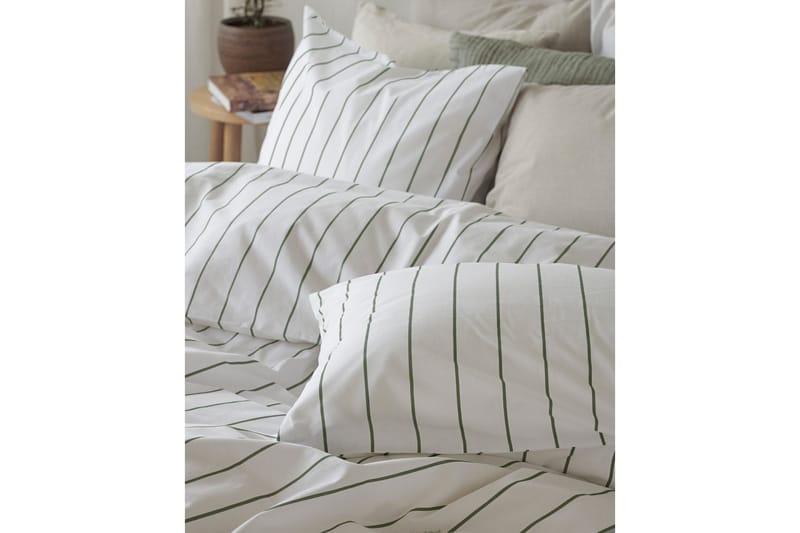 Dynetrekksett Dobbeltseng 3-Dels Saga - Grønn - Tekstiler - Sengetøy - Sengetøysett & dynetrekksett