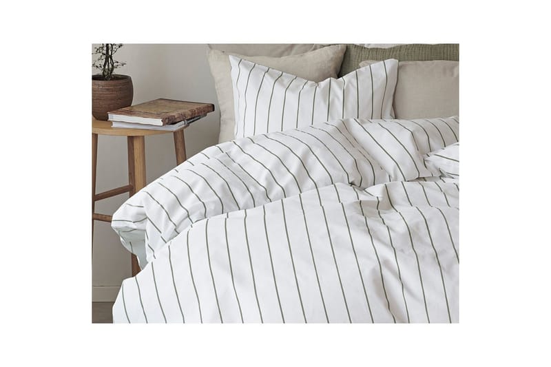 Dynetrekksett Dobbeltseng 3-Dels Saga - Grønn - Tekstiler - Sengetøy - Sengetøysett & dynetrekksett