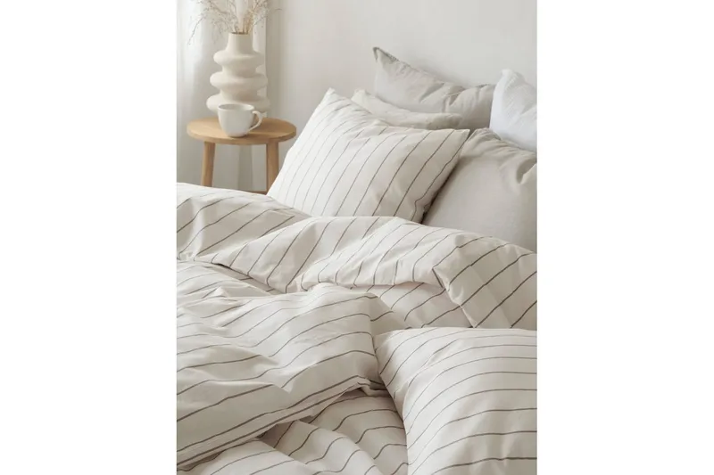 Dynetrekksett Dobbeltseng 3-Dels Saga - Lin - Tekstiler - Sengetøy - Sengetøysett & dynetrekksett