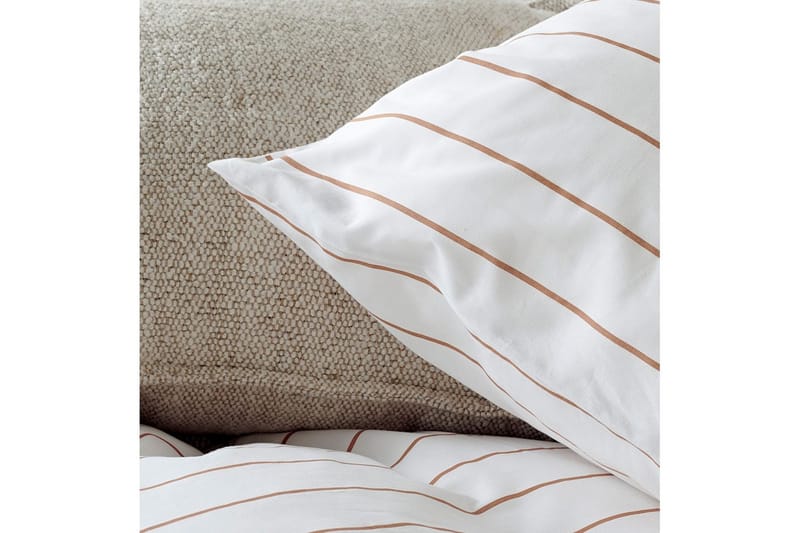 Dynetrekksett Dobbeltseng 3-Dels Saga - Oransje - Tekstiler - Sengetøy - Sengetøysett & dynetrekksett