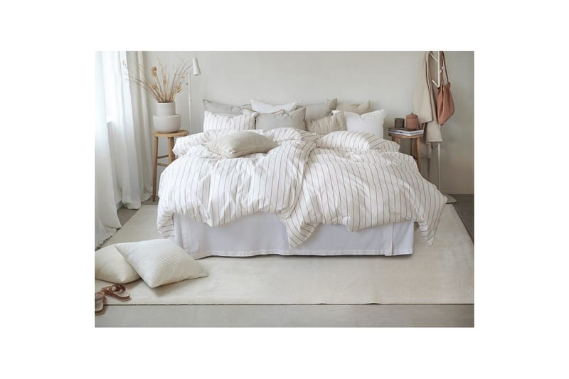 Dynetrekksett Dobbeltseng 3-Dels Saga - Oransje - Tekstiler - Sengetøy - Sengetøysett & dynetrekksett