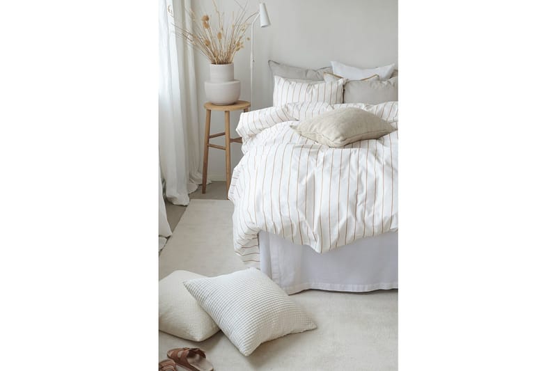 Dynetrekksett Dobbeltseng 3-Dels Saga - Oransje - Tekstiler - Sengetøy - Sengetøysett & dynetrekksett