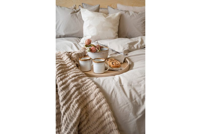 Dynetrekksett Dobbeltseng 3-Dels Percale - Sand - Tekstiler - Sengetøy - Sengetøysett & dynetrekksett