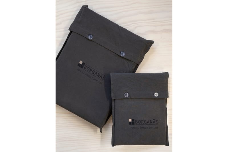 Dynetrekksett Dobbeltseng 3-Dels Percale - Grå - Tekstiler - Sengetøy - Sengetøysett & dynetrekksett