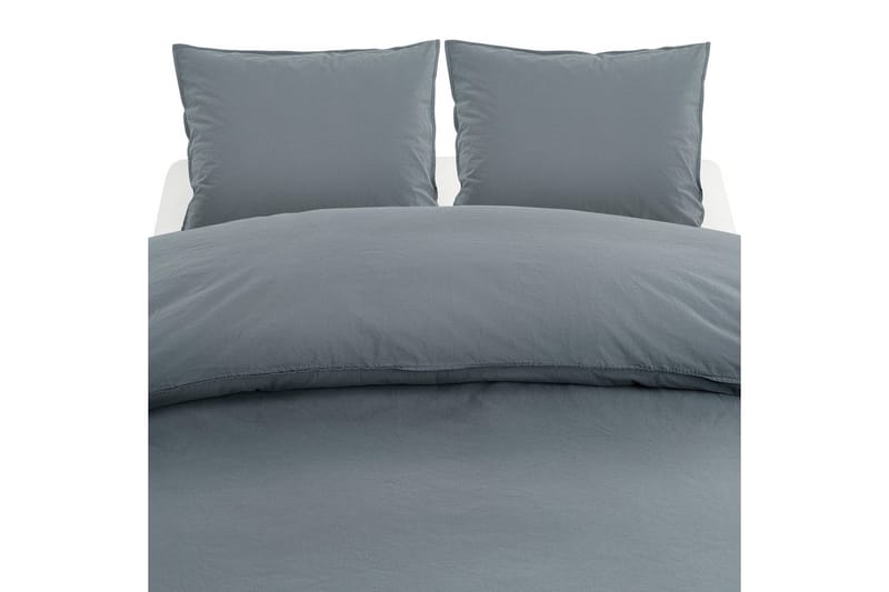 Dynetrekksett Dobbeltseng 3-Dels Percale - Blå - Tekstiler - Sengetøy - Sengetøysett & dynetrekksett