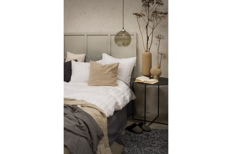 Dynetrekksett Dobbeltseng 3-Dels Sateng - Hvit - Tekstiler - Sengetøy - Sengetøysett & dynetrekksett - Sengesett dobbeltseng