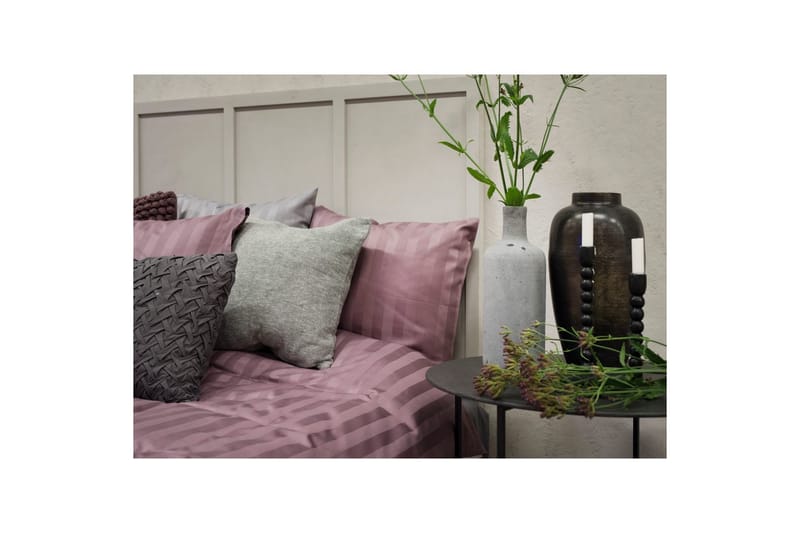 Dynetrekksett Dobbeltseng 3-Dels Sateng - Lilla - Tekstiler - Sengetøy - Sengetøysett & dynetrekksett - Sengesett dobbeltseng