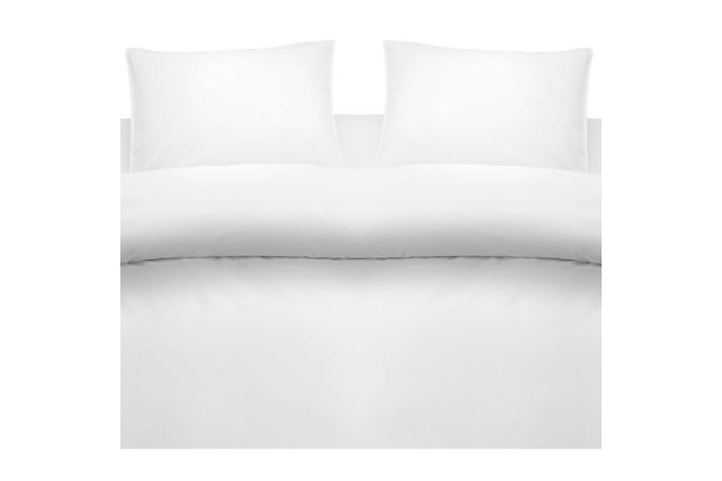 Dynetrekksett Dobbeltseng 3-dels vasket - Hvit - Tekstiler - Sengetøy - Sengetøysett & dynetrekksett - Sengesett dobbeltseng