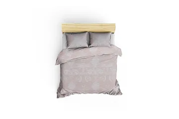 EnLora Home Sengeteppe Dobbelt 200x220+2 Putetrekk - Beige/Hvit - Tekstiler - Sengetøy - Sengetøysett & dynetrekksett - Sengesett dobbeltseng