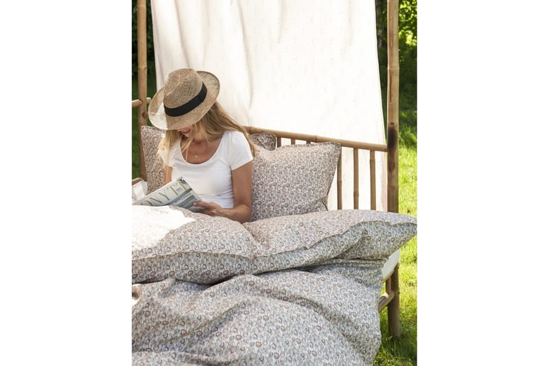 Faye Sengesett 220x230 cm Sateng Dusty Orange - Borås Cotton - Tekstiler - Sengetøy - Sengetøysett & dynetrekksett - Sengesett dobbeltseng