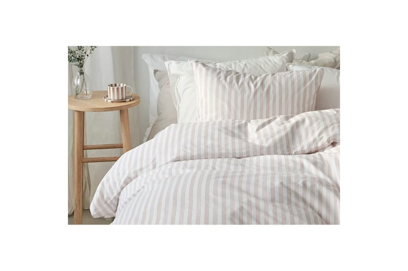 Dynetrekksett Enkeltseng 2-deler Mirjam - Rosa - Tekstiler - Sengetøy - Sengetøysett & dynetrekksett