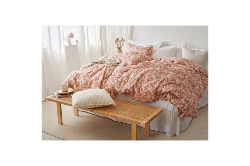Dynetrekksett Enkeltseng 2-deler Pomegranate - Peach - Tekstiler - Sengetøy - Sengetøysett & dynetrekksett