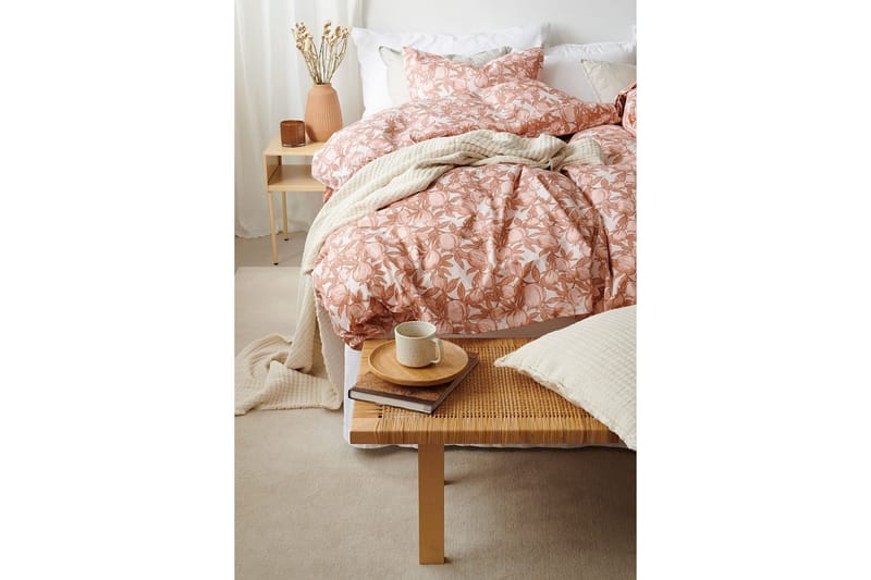 Dynetrekksett Enkeltseng 2-deler Pomegranate - Peach - Tekstiler - Sengetøy - Dyne