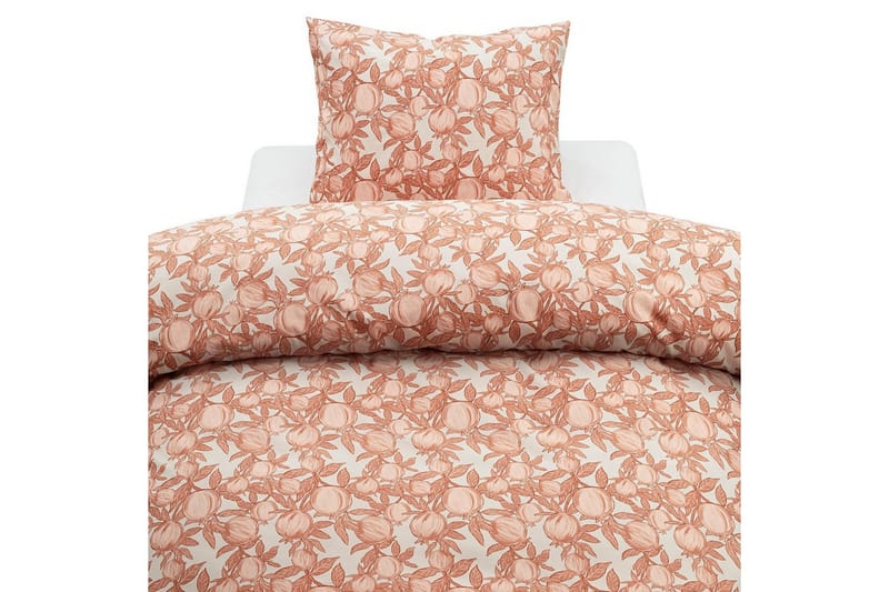 Dynetrekksett Enkeltseng 2-deler Pomegranate, Peach