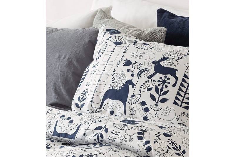 Dynetrekksett Enkeltseng 2-Delers Äppelbo - Marineblå - Tekstiler - Sengetøy - Sengetøysett & dynetrekksett