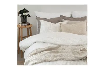 Dynetrekksett Enkeltseng 2-Delers Birger Flanell - Offwhite - Tekstiler - Sengetøy - Sengetøysett & dynetrekksett