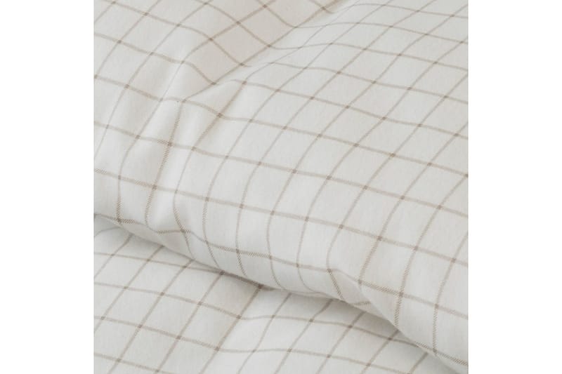 Dynetrekksett Enkeltseng 2-Delers Birger Flanell - Offwhite - Tekstiler - Sengetøy - Sengetøysett & dynetrekksett