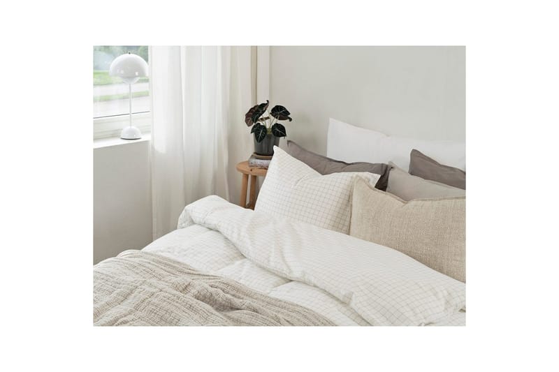Dynetrekksett Enkeltseng 2-Delers Birger Flanell - Offwhite - Tekstiler - Sengetøy - Sengetøysett & dynetrekksett