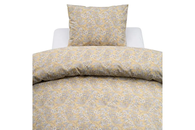 Dynetrekksett Enkeltseng 2-Delers Blackberry - Gul - Tekstiler - Sengetøy - Sengetøysett & dynetrekksett