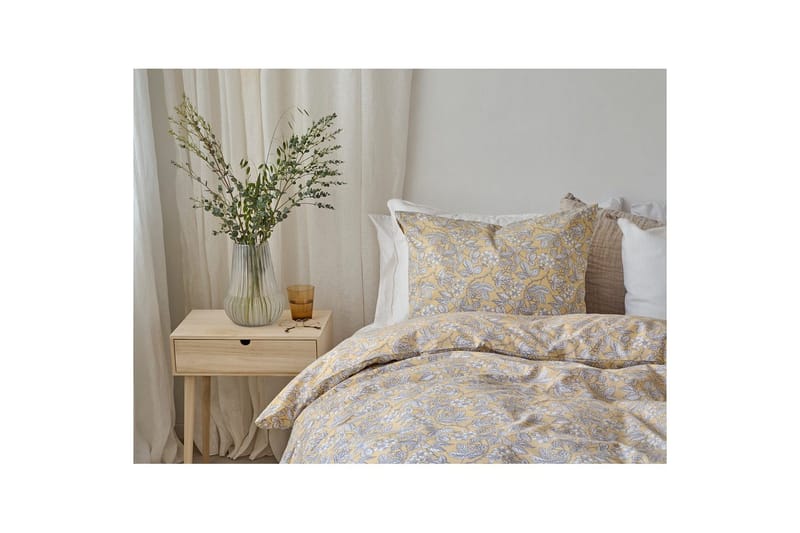 Dynetrekksett Enkeltseng 2-Delers Blackberry - Gul - Tekstiler - Sengetøy - Sengetøysett & dynetrekksett