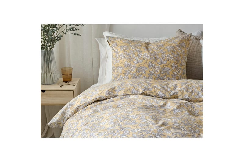 Dynetrekksett Enkeltseng 2-Delers Blackberry - Gul - Tekstiler - Sengetøy - Sengetøysett & dynetrekksett