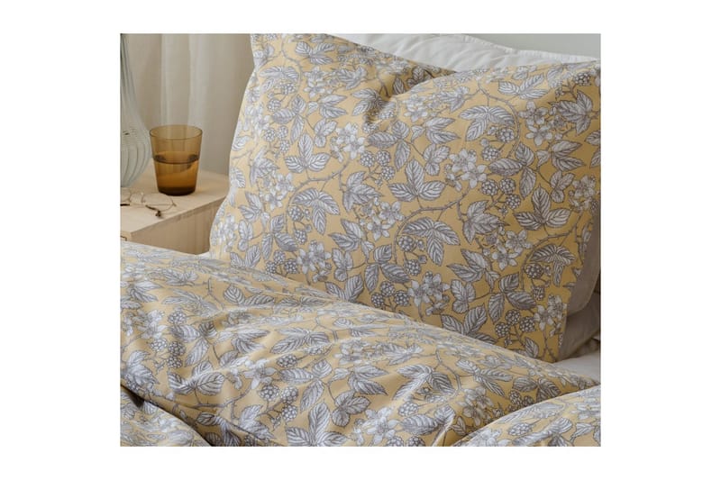 Dynetrekksett Enkeltseng 2-Delers Blackberry - Gul - Tekstiler - Sengetøy - Sengetøysett & dynetrekksett