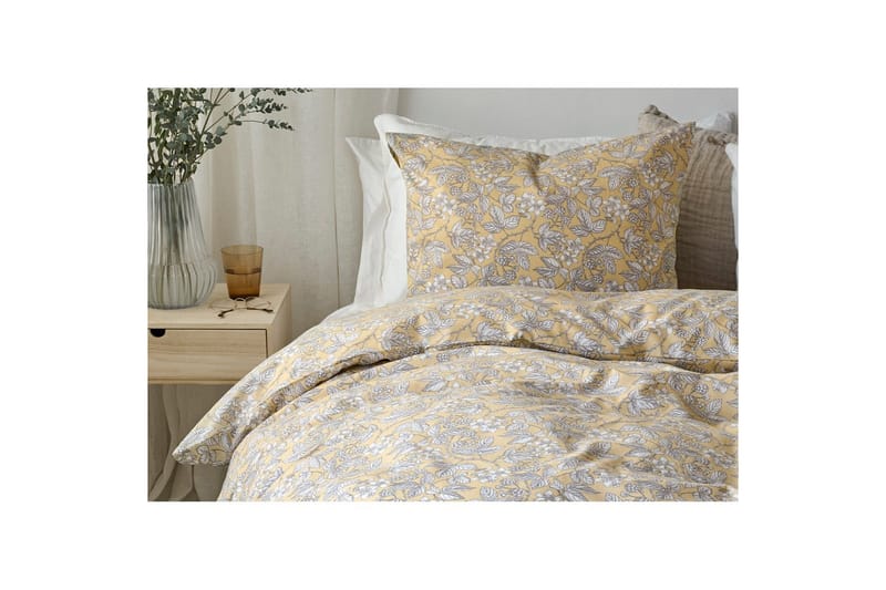 Dynetrekksett Enkeltseng 2-Delers Blackberry - Gul - Tekstiler - Sengetøy - Sengetøysett & dynetrekksett