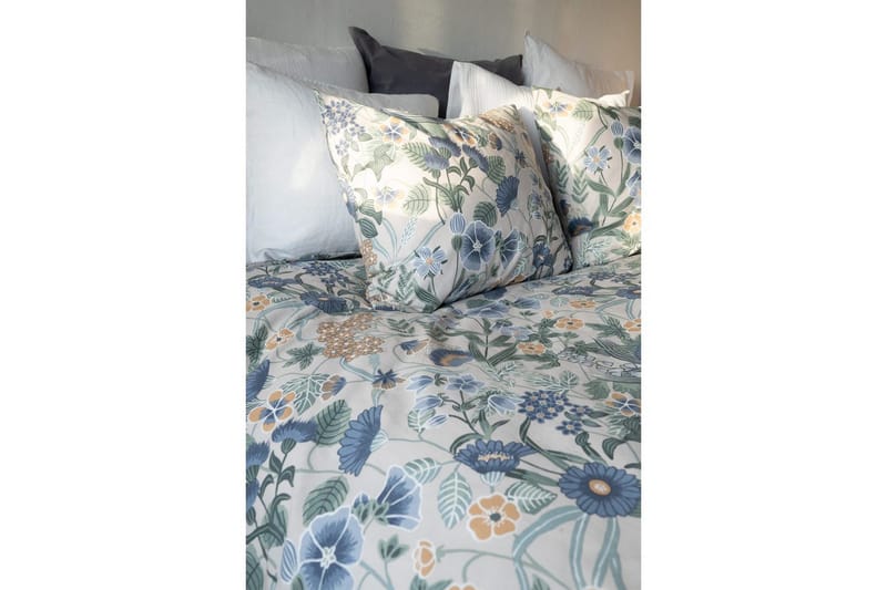 Dynetrekksett Enkeltseng 2-Delers Blombacken - Blå - Tekstiler - Sengetøy - Sengetøysett & dynetrekksett